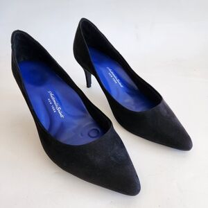 Antonia Saint NY The All Occasion Pointed Comfortable Pump Heels Black Suede 9.5